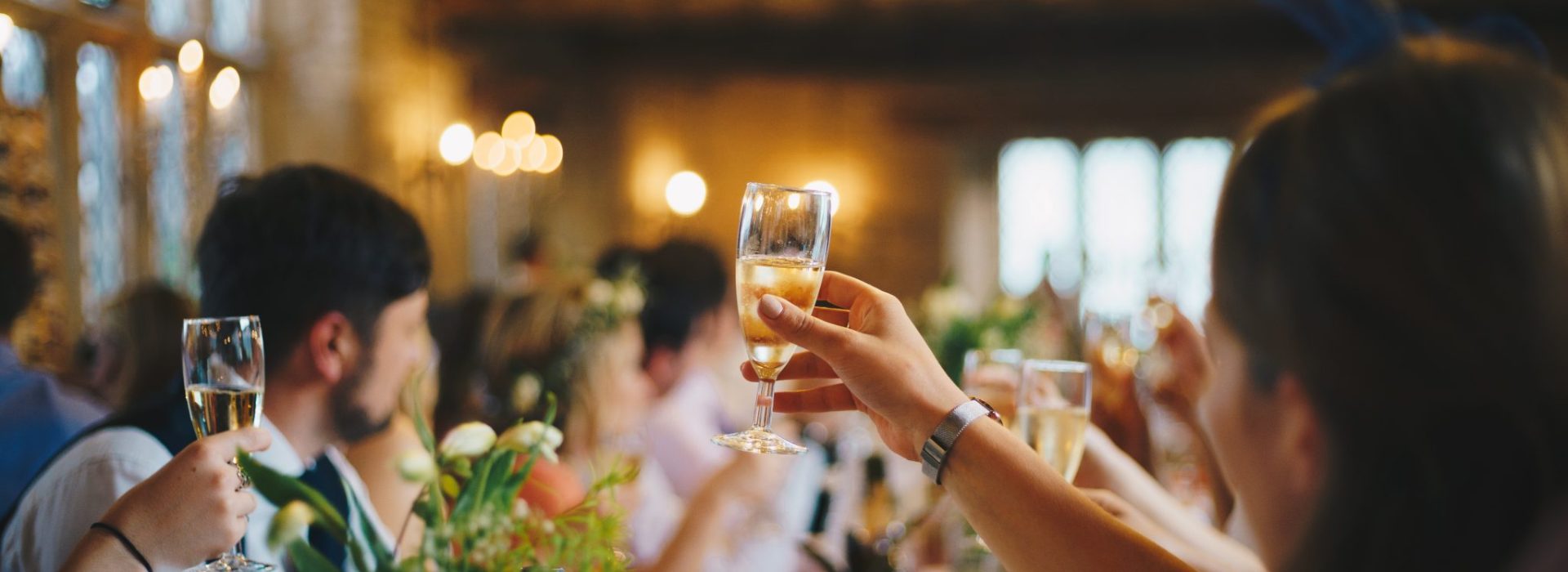 Wedding Reception Champagne Toast