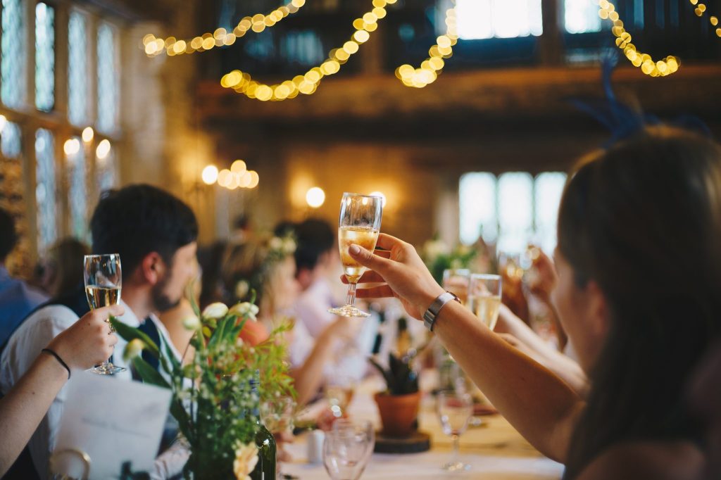Wedding Reception Champagne Toast
